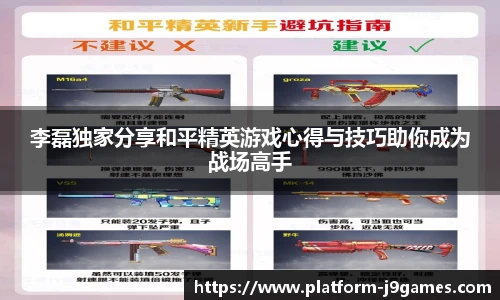 李磊独家分享和平精英游戏心得与技巧助你成为战场高手